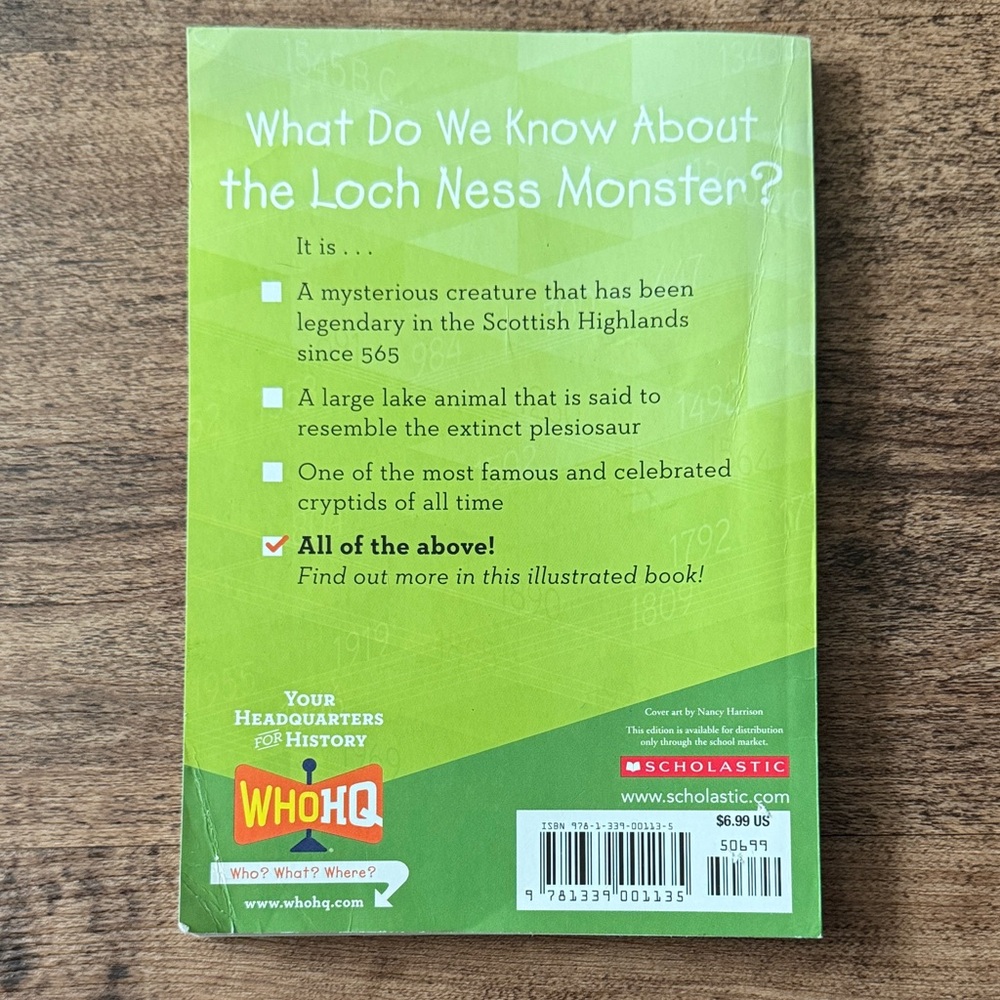 Loch Ness Monster Book for Reptile Enthusiasts - Picture 2 of 4